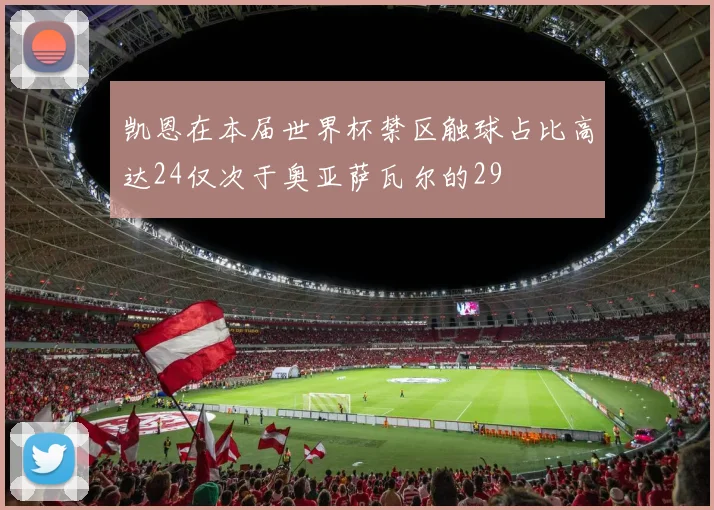 凯恩在本届世界杯禁区触球占比高达24仅次于奥亚萨瓦尔的29